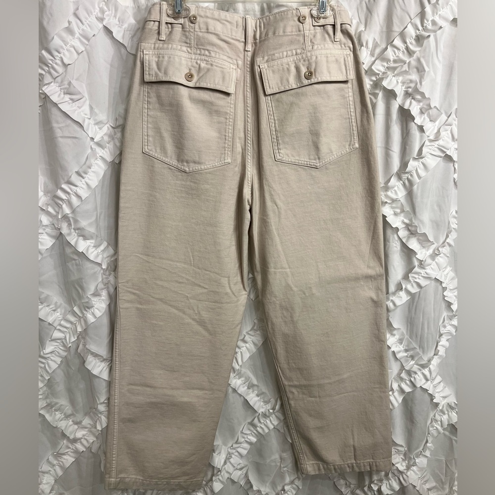 Outerknown Westbound Utility Pant in Oatmeal/Cream NWT - Picture 9 of 13